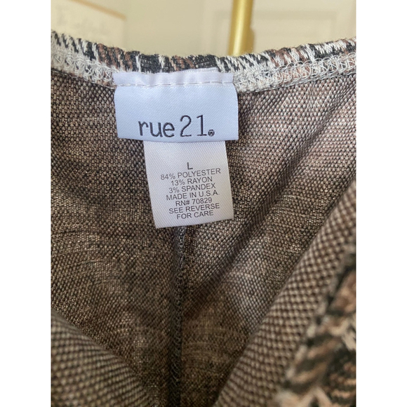 Rue21 Dark Academia Mini Dress Plaid Preppy Y2K Summer Boho Clueless Gossip Girl - Picture 5 of 6